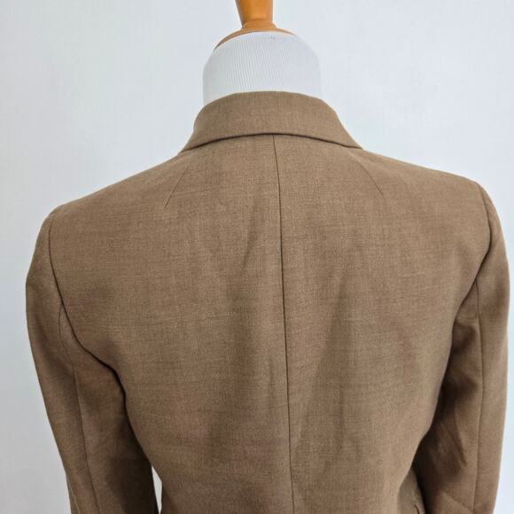 J. Crew Factory Original Schoolboy Blazer Wool Camel Preppy Academia Women 2 - Picture 8 of 13